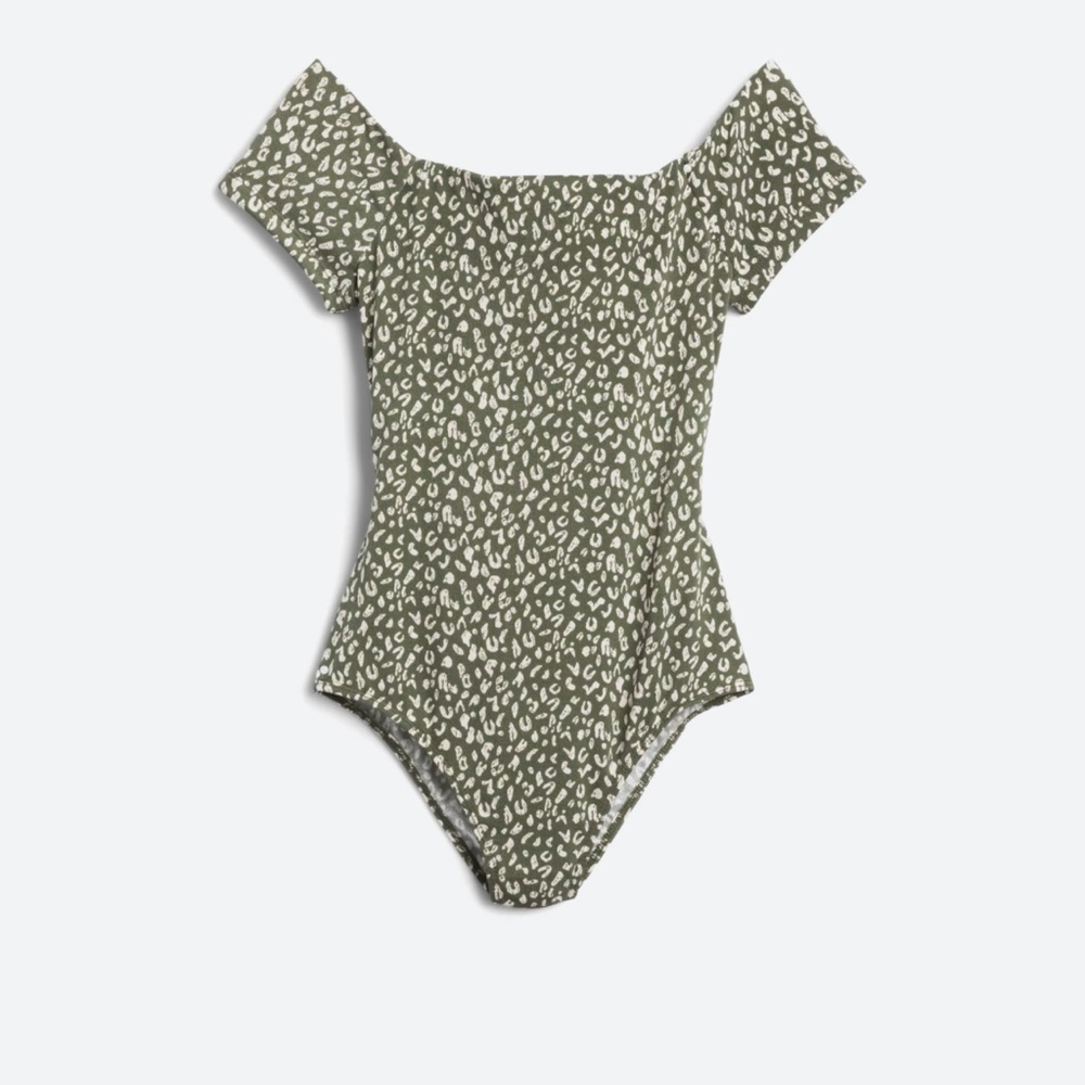 Worn once, light green body suit! GREAT SHAPE